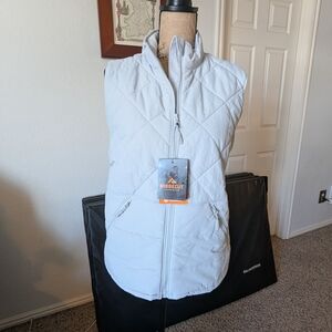 Ridgecut Quilted White Vest